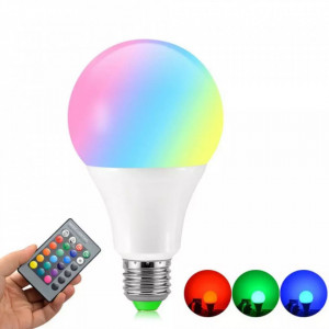 LED sijalica E27 8W RGB sa daljinskim upravljačem