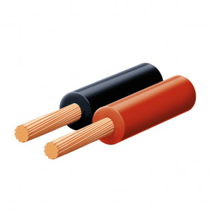 Provodnik za zvučnike 2x0.35mm2 crno-crveni KLS