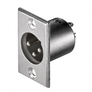 XLR konektor 3P muški za šasiju