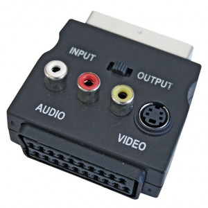 Adapter SCART muški i SCART ženski-3XRCA ženski IN/OUT