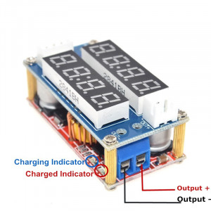 DC-DC konvertor sa 2 LED displeja