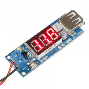 Dc-dc konvertor sa USB izlazom i LED voltmetrom