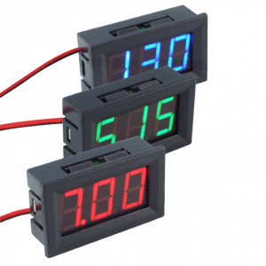 Digitalni LED ampermetar 10A crveni