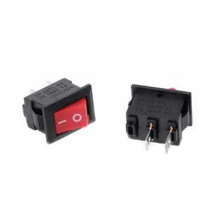 Prekidač 10x15mm 3A 250VAC crveni