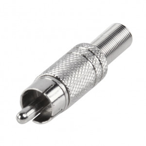 RCA konektor muški metalni