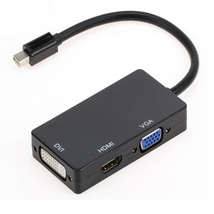 Adapter miniDisplayport na HDMI+VGA+DVI