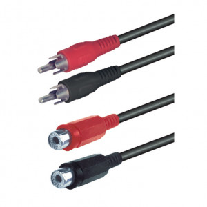 Kabl 2xRCA muški-2xRCA ženski 1.5m