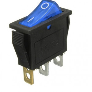 Prekidač 30x11mm 16A 250VAC plavi
