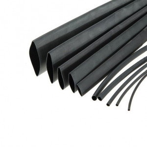 Termoskupljajući bužir sa lepkom 4.8mm crni
