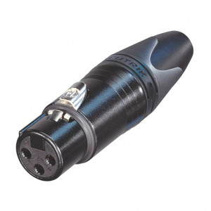 XLR F 3P za kabl crni NC3FXX-BAG