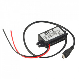 DC-DC konvertor 12VDC na 5VDC 3A sa mikro USB priključkom