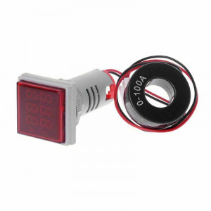 LED ampermetar/voltmetar 22mm crveni