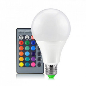 LED sijalica E27 15W RGB sa daljinskim upravljačem