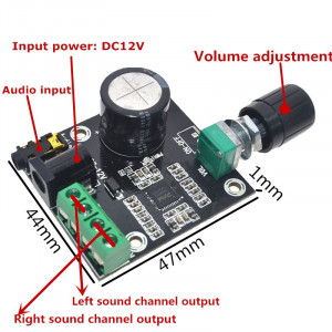 Stereo audio pojačalo 2x15W