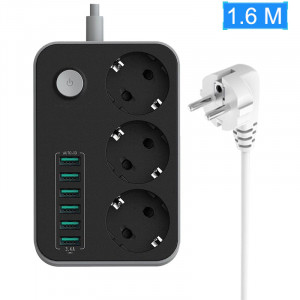 Strujni razvodnik sa 3 mesta i 6 USB portova