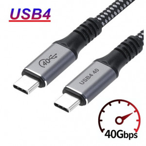 Kabl USB C muški-USB C muški 40Gbps 0.5m