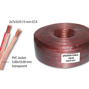 Kabl za zvučnike 2x4.0mm2 providni CCA