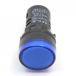 Signalna sijalica 230VAC 22mm plava