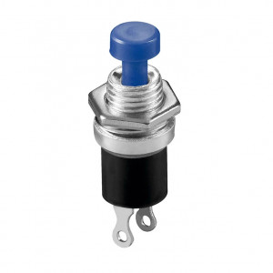 Taster za montažu na šasiju 0.5A 250V 7mm plavi