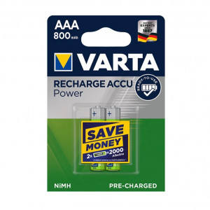 Baterija punjiva NiMh AAA 1.2V 800mAh VARTA blister 2/1