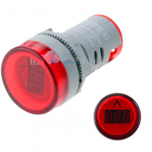 LED voltmetar 60-500VAC 22mm crveni