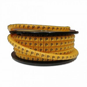 Oznaka za provodnik EC-0 "P" žuta-100 komada