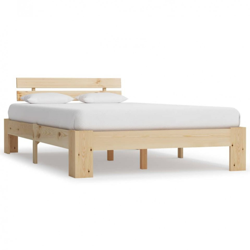 Cadru de pat, 140 x 200 cm, lemn masiv de pin title=Cadru de pat, 140 x 200 cm, lemn masiv de pin