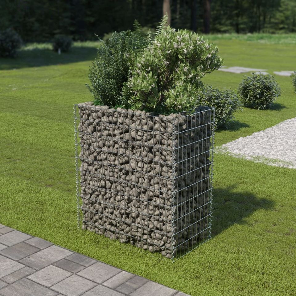 Jardinieră gabion, 90x50x100 cm, oțel galvanizat