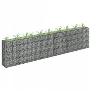 Jardinieră gabion, 360 x 30 x 90 cm, oțel galvanizat