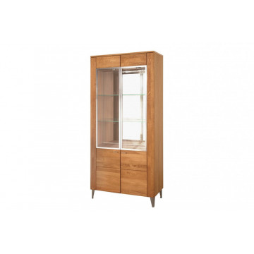 Latina 12 Vitrină cu 2 uși 90x200x42 stejar miere
