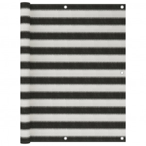Paravan pentru balcon, antracit și alb, 120 x 300 cm, HDPE