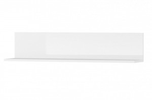 Selene 23 (rafturi de perete short) white high gloss/white