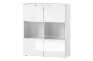 Selene 27 vitrina white high gloss/white
