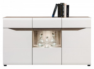 Lionel li-4 comoda cu vitrina oak s./ white