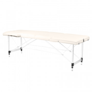 Masa de masaj plianta, confort din aluminiu, crema 3 sectiuni