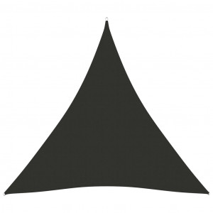 Parasolar, antracit, 4x4x4 m, țesătură oxford, triunghiular