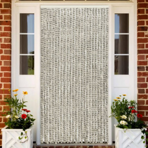 Perdea pentru insecte, gri deschis & închis 100x220 cm chenille