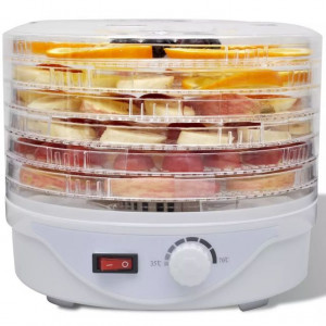 Deshidrator de alimente cu 6 tăvi rotund