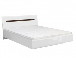 Azteca 024 cadru de pat 160 white/white high gloss