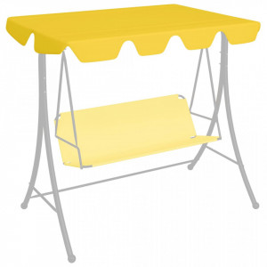 Copertină de rezervă leagăn grădină, galben 226x186 cm 270 g/m²