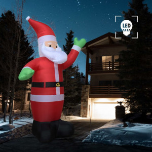 Moș Crăciun gonflabil, LED, IP44, 600 cm XXL