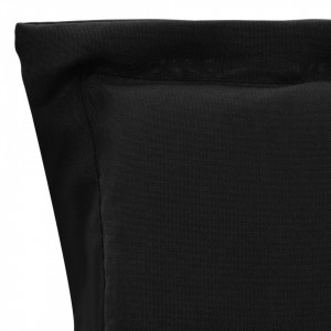 Perne scaun de grădină, 4 buc., negru, 120 x 50 x 3 cm