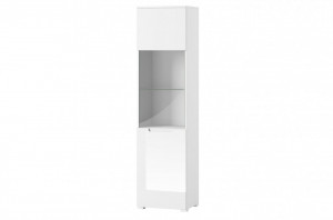 Selene 25 vitrina white high gloss/white