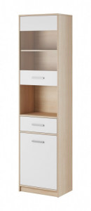 Tulia vitrina 1w 1d 1s oak sonoma/white &