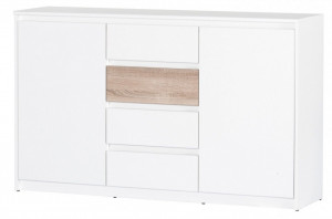 Wenecja 06 comoda white/sonom oak&
