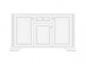 WHITE 009 COMMODE 3D1S SNOWY ASH-TREE/SILVER PINE