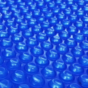 Folie solară plutitoare piscină, rotundă, PE, 300 cm, albastru