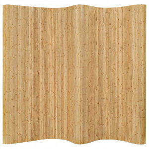 Paravan de cameră, natural, 250 x 165 cm, bambus