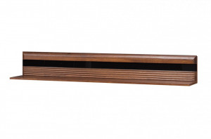 Porti 35 (raft suspendat) antique oak/black glass