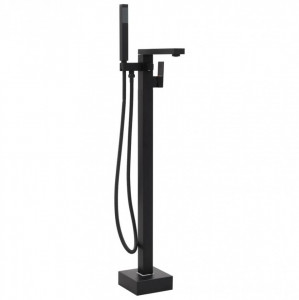 Robinet de cadă independent, negru, 90 cm, oțel inoxidabil